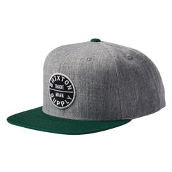 Brixton - Oath III Snapback heather grey/spruce