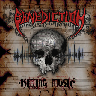 Benediction - Killing Music  grey white splatter LP