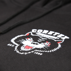 Coretex - Panther Pocket Print Heavy Hoodie black