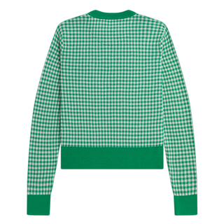 Fred Perry - Amy Gingham Jumper SK5112 fred perry green R34