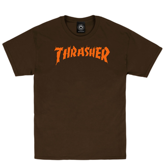 Thrasher - Burn It Down T-Shirt dark chocolate