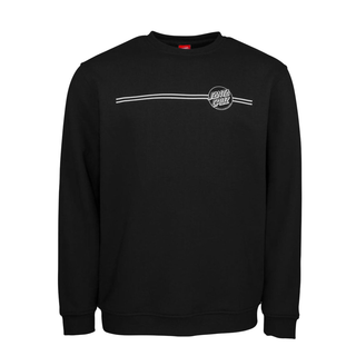 Santa Cruz - Opus Dot Stripe Crewneck Sweatshirt black