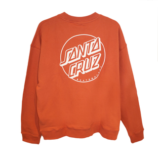 Santa Cruz - Opus Dot Stripe Crewneck Sweatshirt rooibos XL