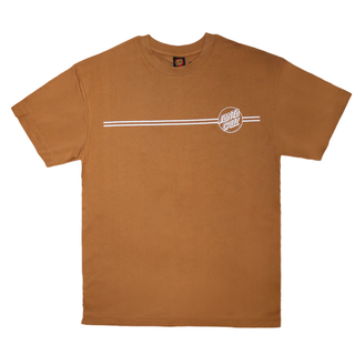 Santa Cruz - Opus Dot Stripe AG T-Shirt butterscotch