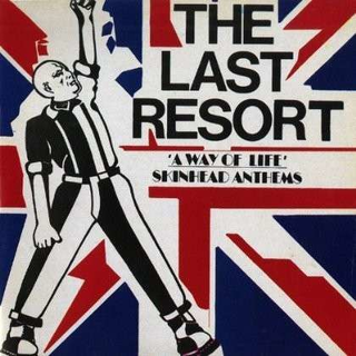 Last Resort - A Way Of Life Skinhead Anthems white blue splatter LP