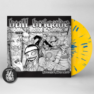 Bull Brigade - Strade Smarrite yellow with blue splatter LP