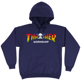Thrasher X Alien Workshop - Spectrum navy Hooded Sweater XL
