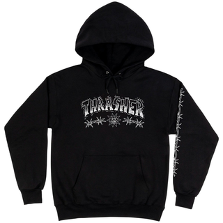 Thrasher - Barbed Wire black Hooded Sweater M