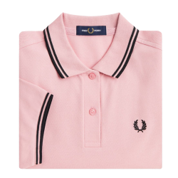 Fred Perry - Twin Tipped Girl Polo Shirt G3600 chalky pink N87