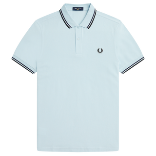 Fred Perry - Twin Tipped Polo Shirt M3600 light ice/french navy/black R30
