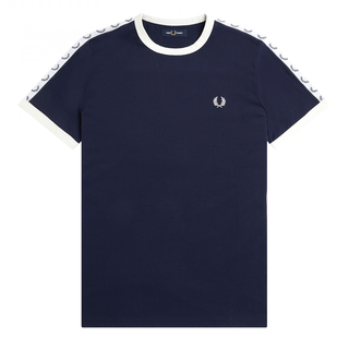 Fred Perry - Taped Ringer T-Shirt M4620 carbon blue 266