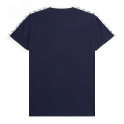 Fred Perry - Taped Ringer T-Shirt M4620 carbon blue 266