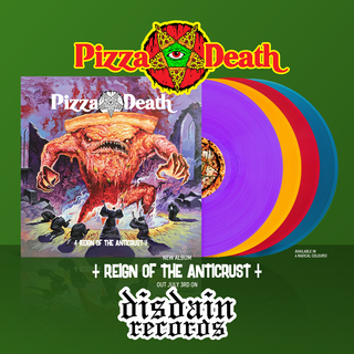 Pizza Death - Reign Of The Anticrust blue LP (DAMAGED)