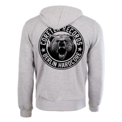 Coretex - Bear Zip-Hooded Sweatshirt grey/black