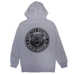 Coretex - Bear Zip-Hooded Sweatshirt grey/black