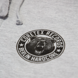 Coretex - Bear Zip-Hooded Sweatshirt grey/black