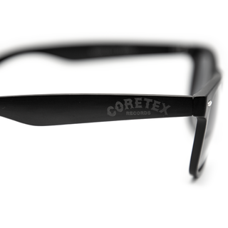 Coretex - Records Logo Sonnenbrille Schwarz/Schwarz