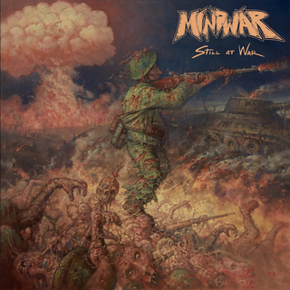 Mindwar - Still At War ultra clear w/dark blue & gold splatter LP