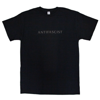 Antifascist - T-Shirt black-black