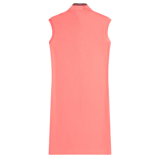 Fred Perry - Amy Printed Trim Pique Dress SD5143 coral heat Q23