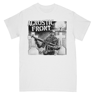 Agnostic Front - Gas Mask T-Shirt white