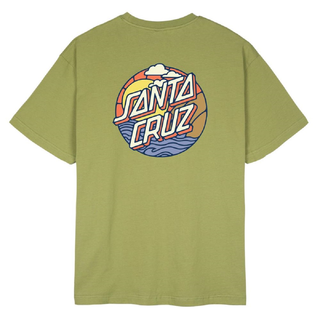 Santa Cruz - Cliff View Dot T-Shirt bay leaf