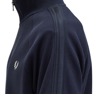 Fred Perry - Knitted Taped Track Jacket J5550 navy 608