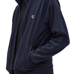 Fred Perry - Knitted Taped Track Jacket J5550 navy 608