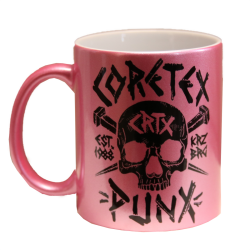 Coretex - Punx Logo Ceramic Mug pink metallic