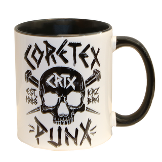 Coretex - Punx Logo Ceramic Mug Black White