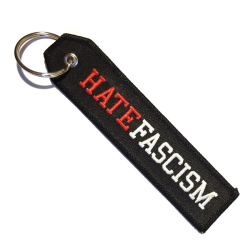 Love Music Hate Fascism - Keychain