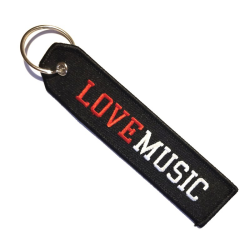 Love Music Hate Fascism - Keychain