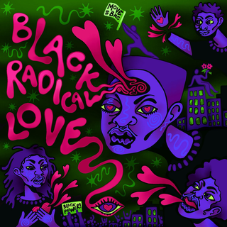 Move - Black Radical Love clear green with pink splatter LP