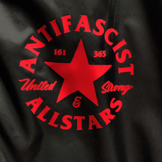 Antifascist Allstars - Logo Windbreaker black/red