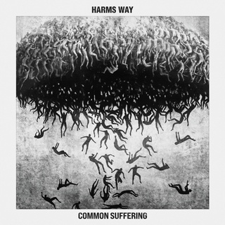 Harms Way - Common Suffering white black marbled LP
