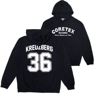 Coretex - Records / Kreuzberg 36 Hooded Sweatshirt black/white