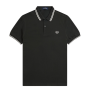 Fred Perry - Twin Tipped Polo Shirt M3600 night green/snow white T50