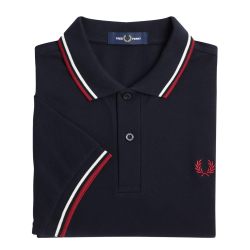 Fred Perry - Twin Tipped Polo Shirt M3600 navy/snow...