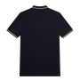 Fred Perry - Twin Tipped Polo Shirt M3600 navy/snow white/burnt red T55