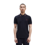 Fred Perry - Twin Tipped Polo Shirt M3600 navy/snow white/burnt red T55