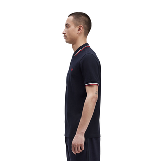 Fred Perry - Twin Tipped Polo Shirt M3600 navy/snow white/burnt red T55 XL
