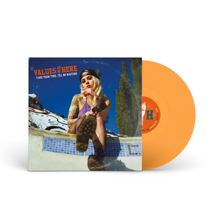Values Here - Take Your Time, Ill Be Waiting ltd transparent amber LP