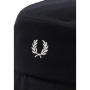 Fred Perry - Pique Bucket Hat HW6730 Black Snowwhite 843