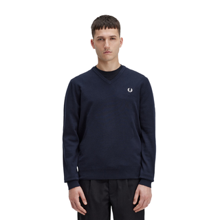Fred Perry - Classic V Neck Jumper K9600 Navy 795