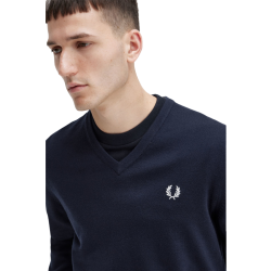 Fred Perry - Classic V Neck Jumper K9600 Navy 795