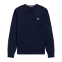 Fred Perry - Classic V Neck Jumper K9600 Navy 795