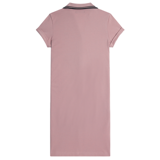 Fred Perry - Amy Button Through Pique Dress SD5144 Dusty Rose Pink S51 XS