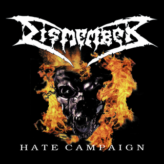 Dismember - Hate Campaign ltd transparent orange black splatter LP