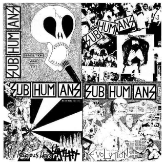 Subhumans - EP-LP white and black galaxy LP