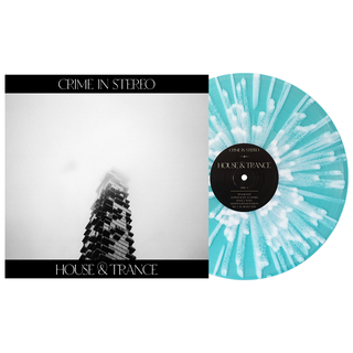 Crime In Stereo - House & Trance electric blue with white splatter LP